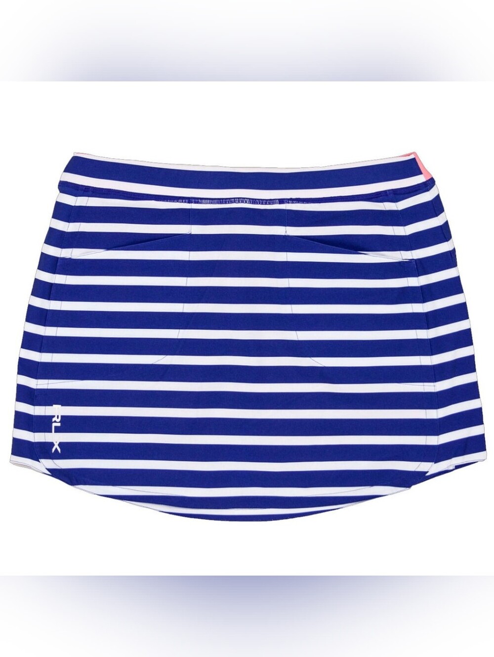 RLX Ralph Lauren 15" Golf Performance Print Aim Cabana Stripe Skort Size L Sport